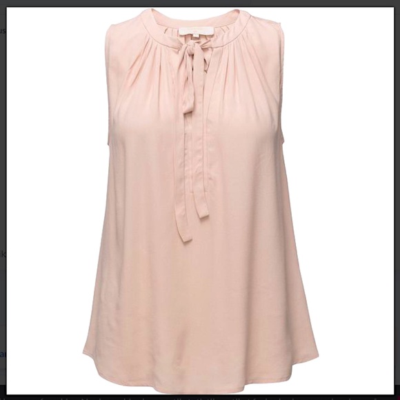 Cream, "Vera" Blouse -Rose Dust, sleeveless /  tie - Picture 1 of 9
